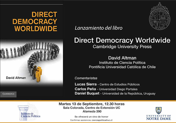 Direct Democracy Worldwide, book launch flyer