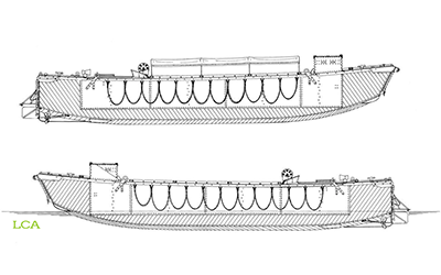 Hubert Cance profiles and plans of the LCA