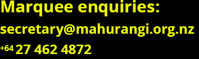 Mahurangi Harbour community marquee email address and phone number