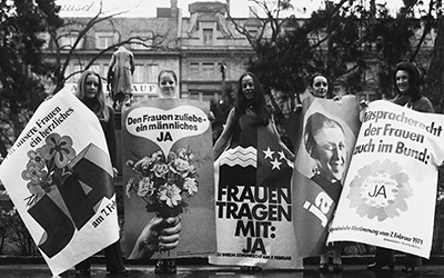 Swiss suffragettes, 1971