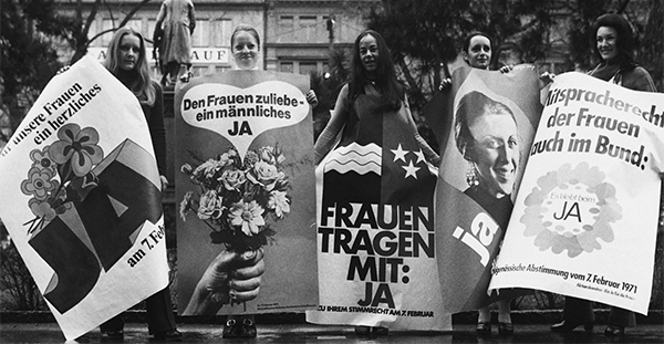 Swiss suffragettes, 1971