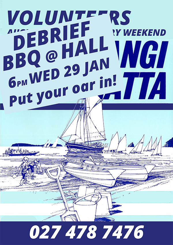 John Cole Mahurangi Regatta volunteer poster